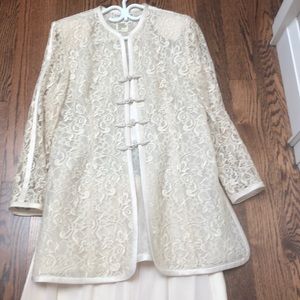 Couture Jacket and Skirt with chiffon layer